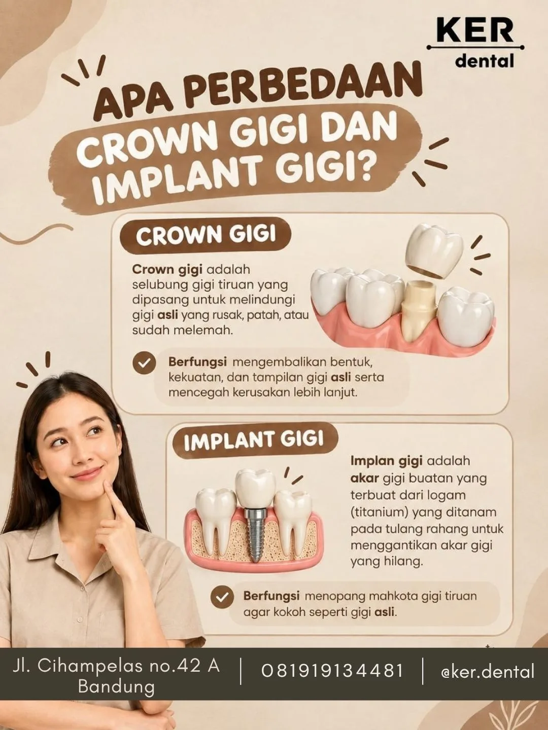 Crown Gigi atau Implant Gigi